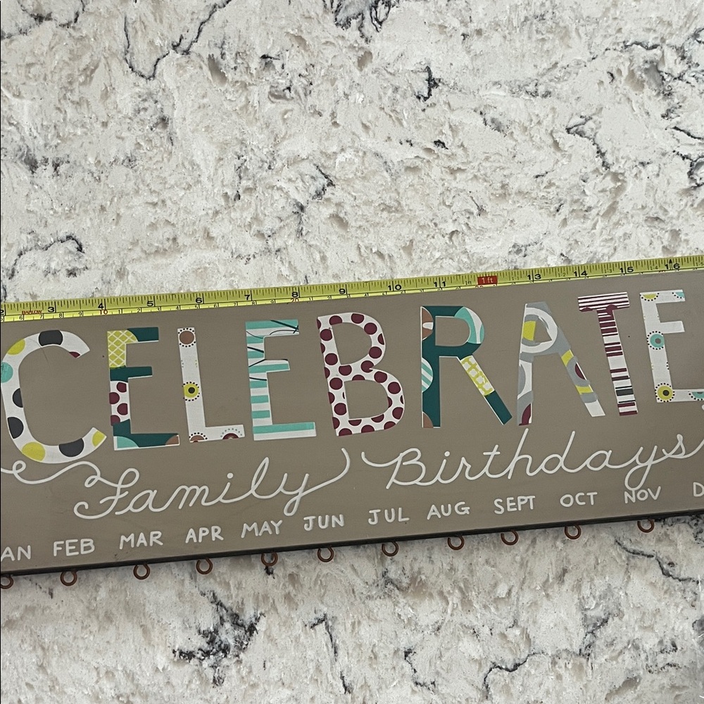Celebrate Family Birthdays Sign